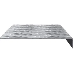 vidaXL Trap Tread Rechthoekig 5 pcs Zilver 60 x 18 x 2,5 cm Aluminium