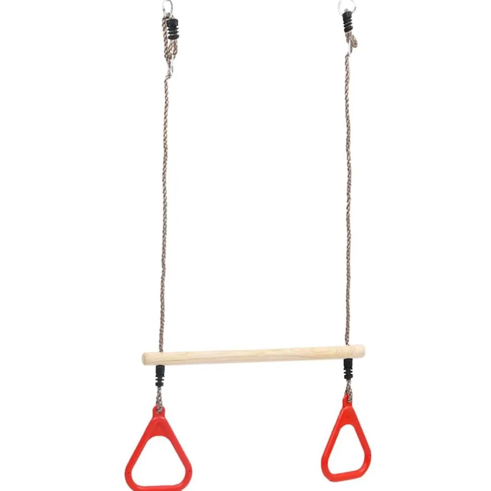 vidaXL Trapezestang met ringen