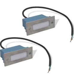 vidaXL Trapinbouwspot 2 st LED 44x111x56 mm
