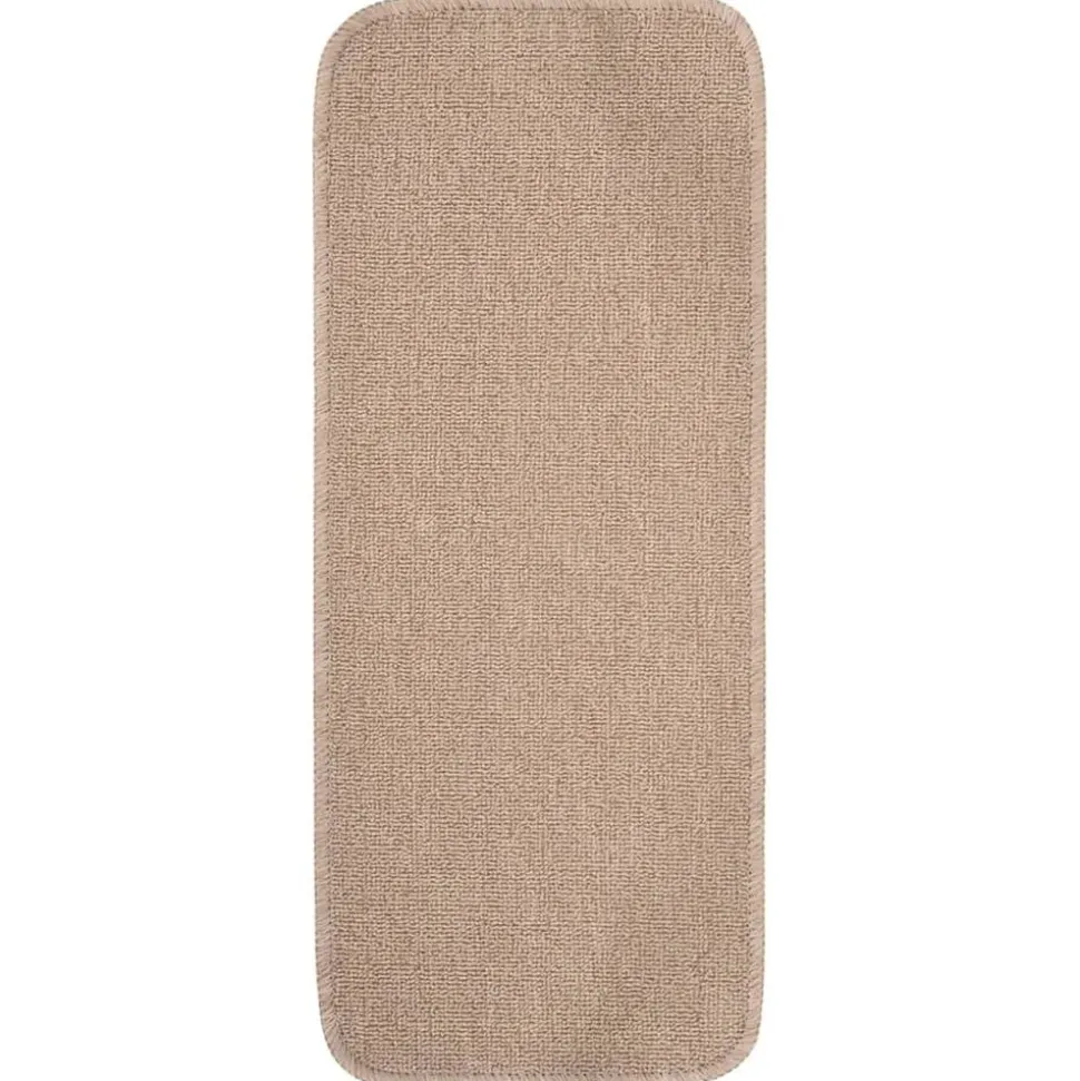 vidaXL Trapmatten 15 st anti-slip rechthoekig 60x25 cm beige