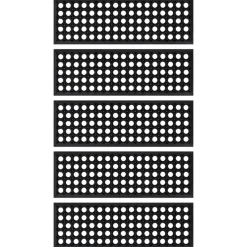 vidaXL Trapmatten 5 st 25x75 cm rubber
