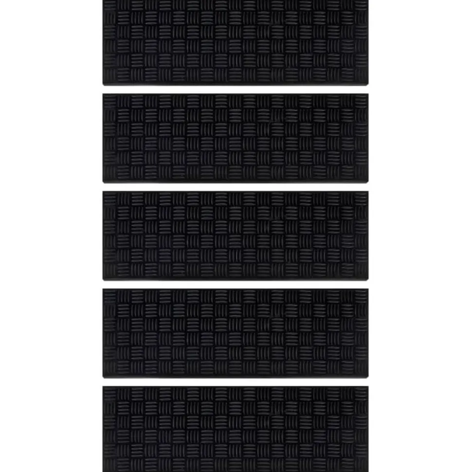 vidaXL Trapmatten 5 st 25x75 cm rubber