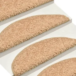vidaXL Trapmatten 15 st 56x17x3 cm Goud Halfrond