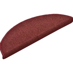 vidaXL Trapmatten 15 st 56x17x3 cm Bordeaux Halfrond