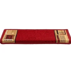 vidaXL Trapmatten zelfklevend 5 st 65x21x4 cm rood