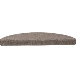 vidaXL Trapmatten Zelfklevend 5 stuks 56x17x3 cm Beige Halfrond