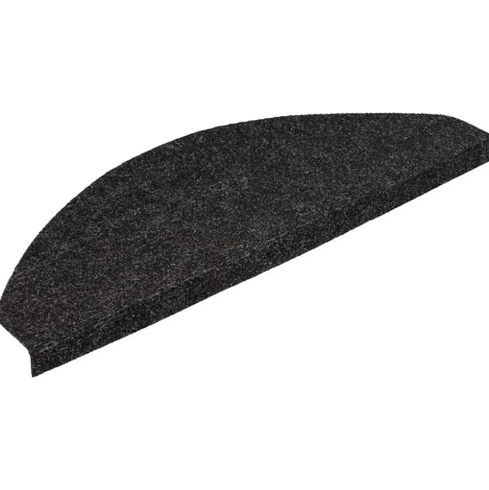 vidaXL Trapmatten zelfklevend 15 st 56x17x3 cm zwart