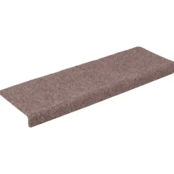 vidaXL Trapmatten zelfklevend 15 stuks 65x21x4 cm lichtbruin met rechthoekige rand
