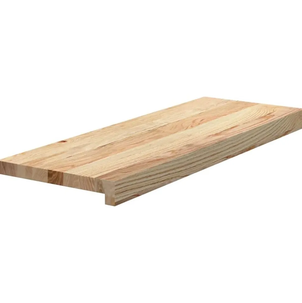 vidaXL Traptreden 4 st 70x25x2 cm onbehandeld massief eikenhout