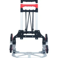 vidaXL Traptrolley inklapbaar 70 kg aluminium zilverkleurig
