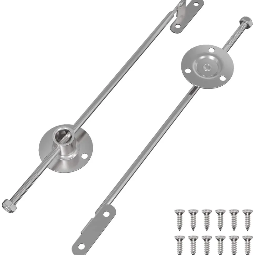vidaXL Trekstangscharnier 2 stuks Zilver 190 mm Metaal