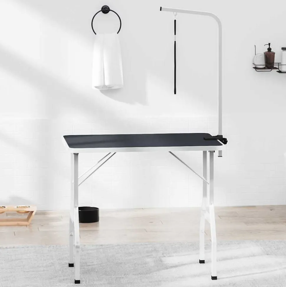 vidaXL Trimtafel voor huisdieren met 1 aanlijnoptie