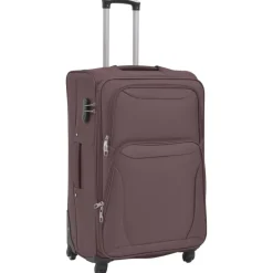 vidaXL Trolleyset koffiebruin 3-delig