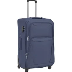 vidaXL Trolleyset marineblauw 3-delig