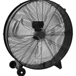 vidaXL Trommelventilator industrieel 187,7 W 77 cm zwart