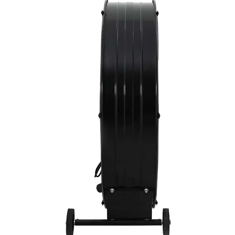 vidaXL Trommelventilator industrieel 187,7 W 77 cm zwart