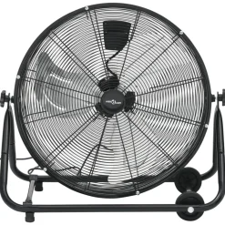 vidaXL Trommelventilator industrieel 172,5 W 60 cm zwart