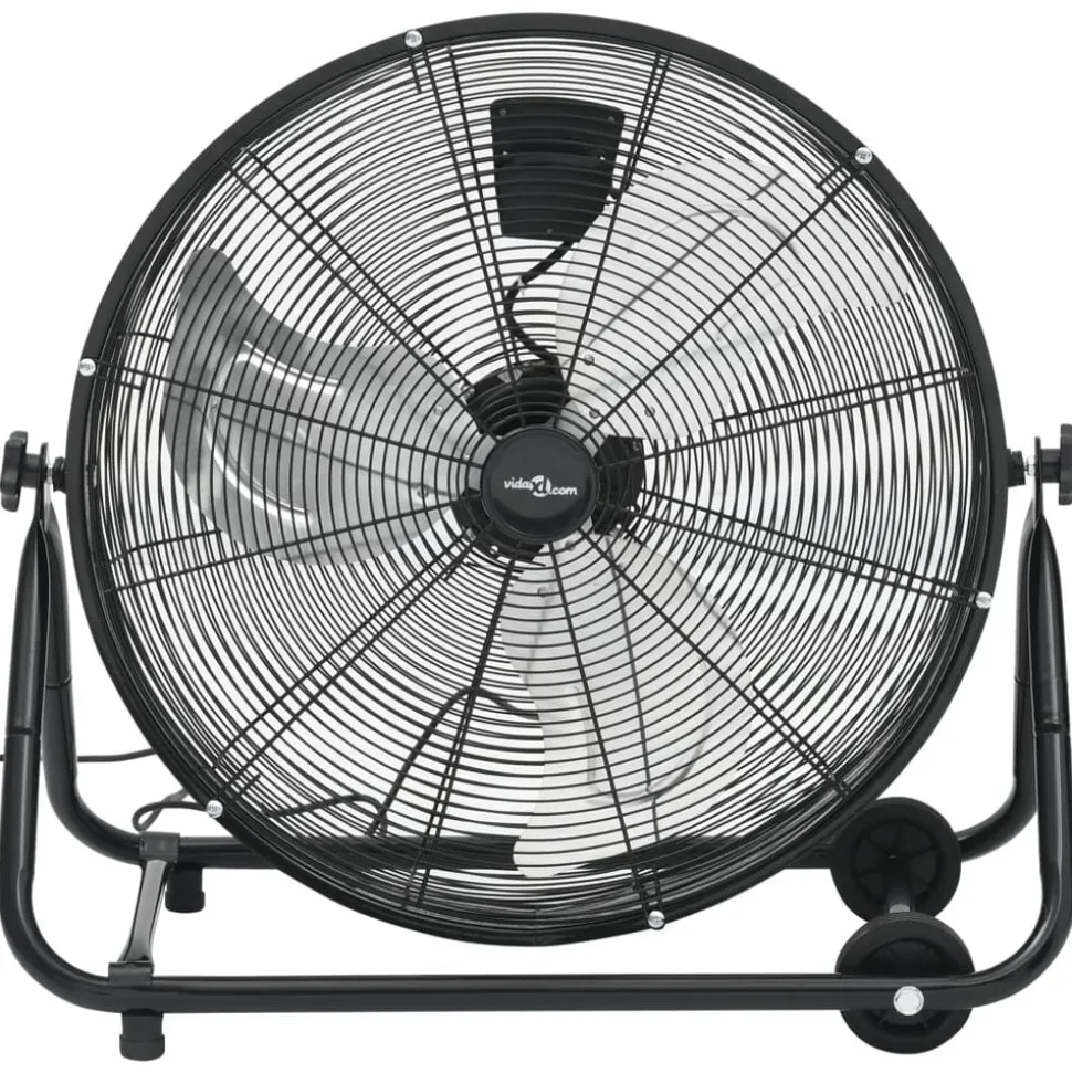 vidaXL Trommelventilator industrieel 172,5 W 60 cm zwart