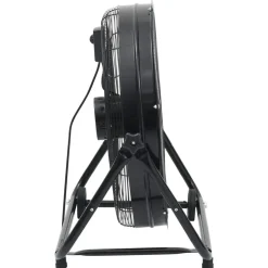 vidaXL Trommelventilator industrieel 172,5 W 60 cm zwart