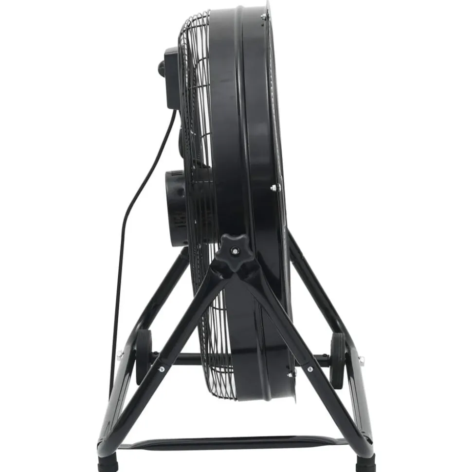 vidaXL Trommelventilator industrieel 172,5 W 60 cm zwart