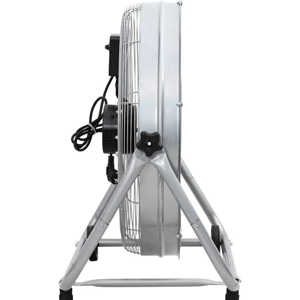 vidaXL Trommelventilator met wiel Zilver 73 x 42 x 70 cm Aluminium