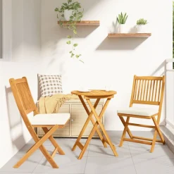 vidaXL Tuin Bistro Set 3 pcs Bruin Massief Acaciahout