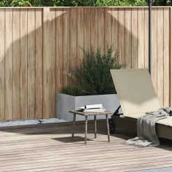 vidaXL Tuin salontafel rechthoekig 40x40x37 cm poly rattan grijs