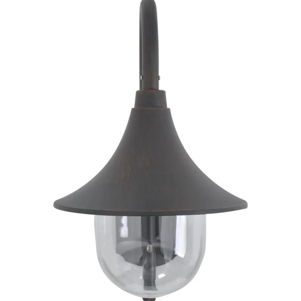 vidaXL Tuin wandlamp E27 42 cm aluminium brons