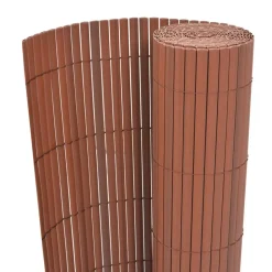 vidaXL Tuinafscheiding dubbelzijdig 90x300 cm PVC bruin