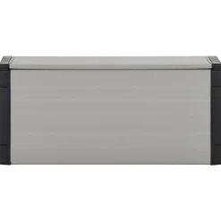vidaXL Tuinafvalbak 85x34x40 cm grijs