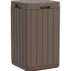 vidaXL Tuinafvalbak 38x38x65 cm polypropeen bruin