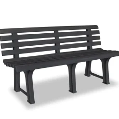 vidaXL Tuinbank 145,5 cm kunststof antraciet
