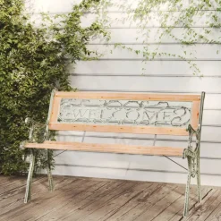 vidaXL Tuinbank 122 cm massief vurenhout