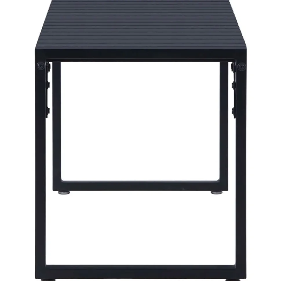 vidaXL Tuinbank 120,5 cm PS-plaat zwart