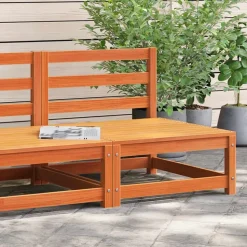 vidaXL Tuinbank zonder armleuningen 70x70x67 cm grenenhout wasbruin