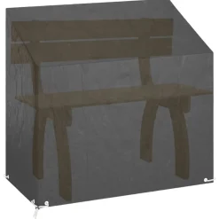 vidaXL Tuinbankhoes met 8 oogjes 130x70x70/88 cm polyetheen