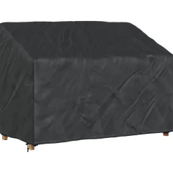 vidaXL Tuinbankhoes Zwart 134 x 70 x 65 / 94 cm 210D Oxford Stof