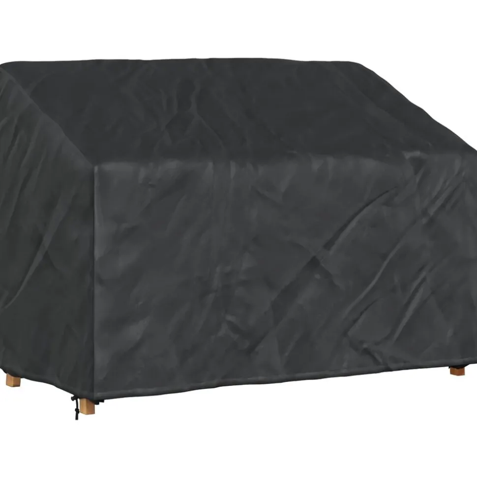 vidaXL Tuinbankhoes Zwart 134 x 70 x 65 / 94 cm 420D Oxford Stof