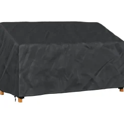 vidaXL Tuinbankhoes Zwart 165 x 70 x 65 / 94 cm 600D Oxford Stof