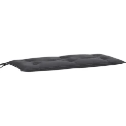 vidaXL Tuinbankkussen 100x50x7 cm stof gemêleerd antracietkleurig