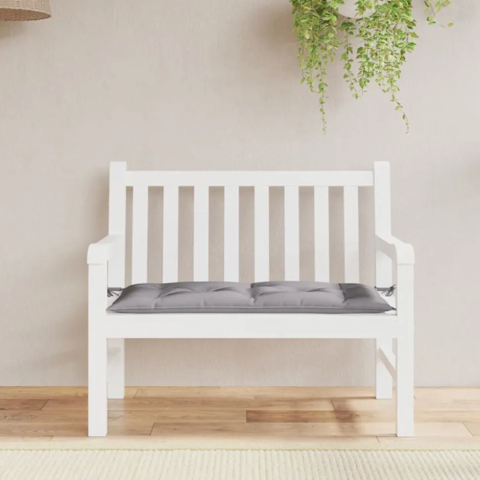 vidaXL Tuinbankkussen 100x50x7 cm oxford stof grijs