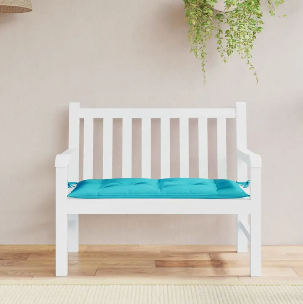 vidaXL Tuinbankkussen 100x50x7 cm oxford stof turquoise