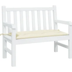 vidaXL Tuinbankkussen 100x50x7 cm oxford stof crèmekleurig
