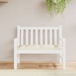 vidaXL Tuinbankkussen 100x50x7 cm oxford stof crèmekleurig