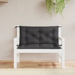 vidaXL Tuinbankkussens 2 st 100x50x7 cm oxford stof zwart