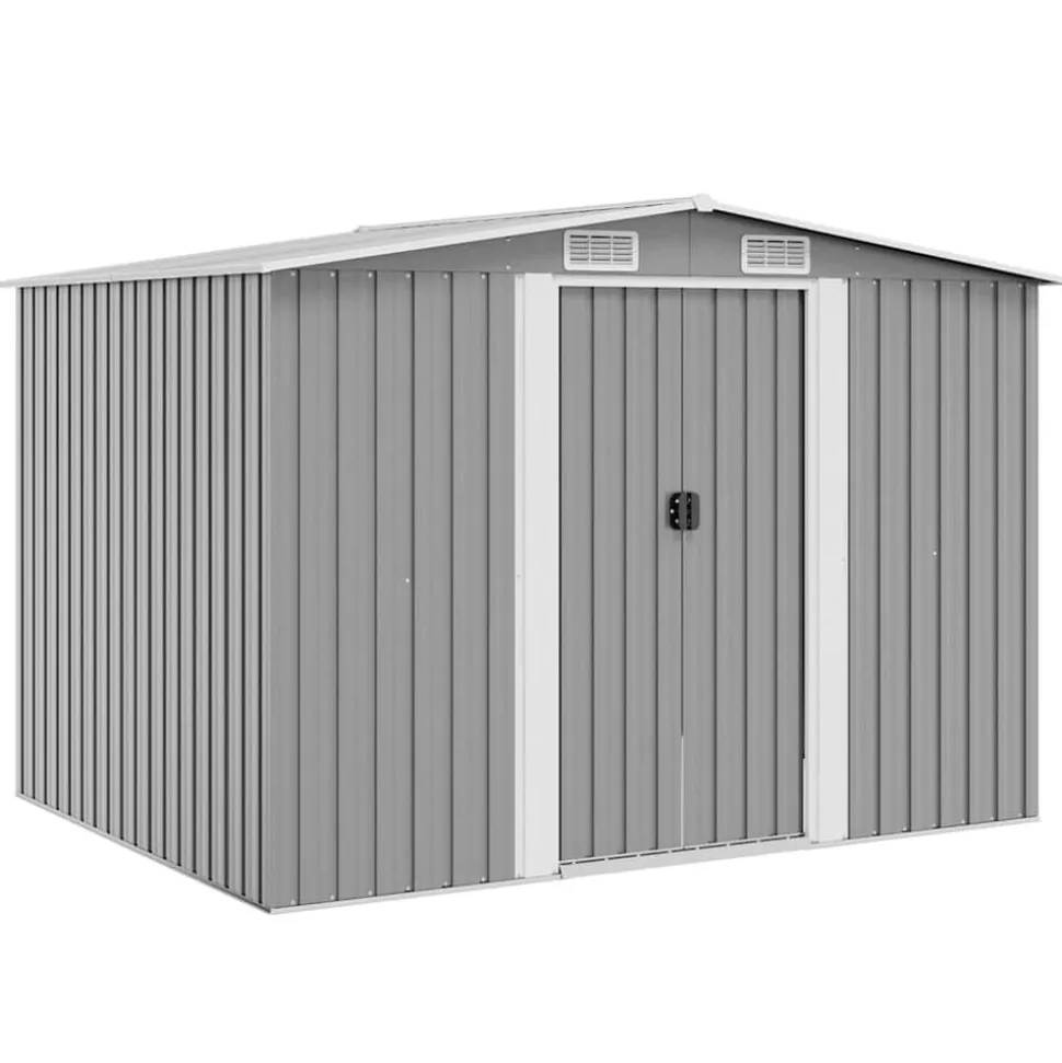 vidaXL Tuinberging 257x205x178 cm metaal grijs