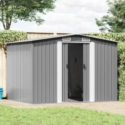 vidaXL Tuinberging 257x205x178 cm metaal grijs