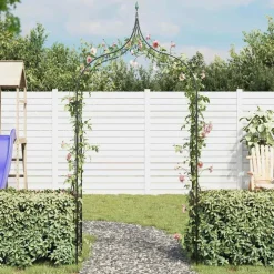 vidaXL Tuinboog speer ontwerp donkergroen