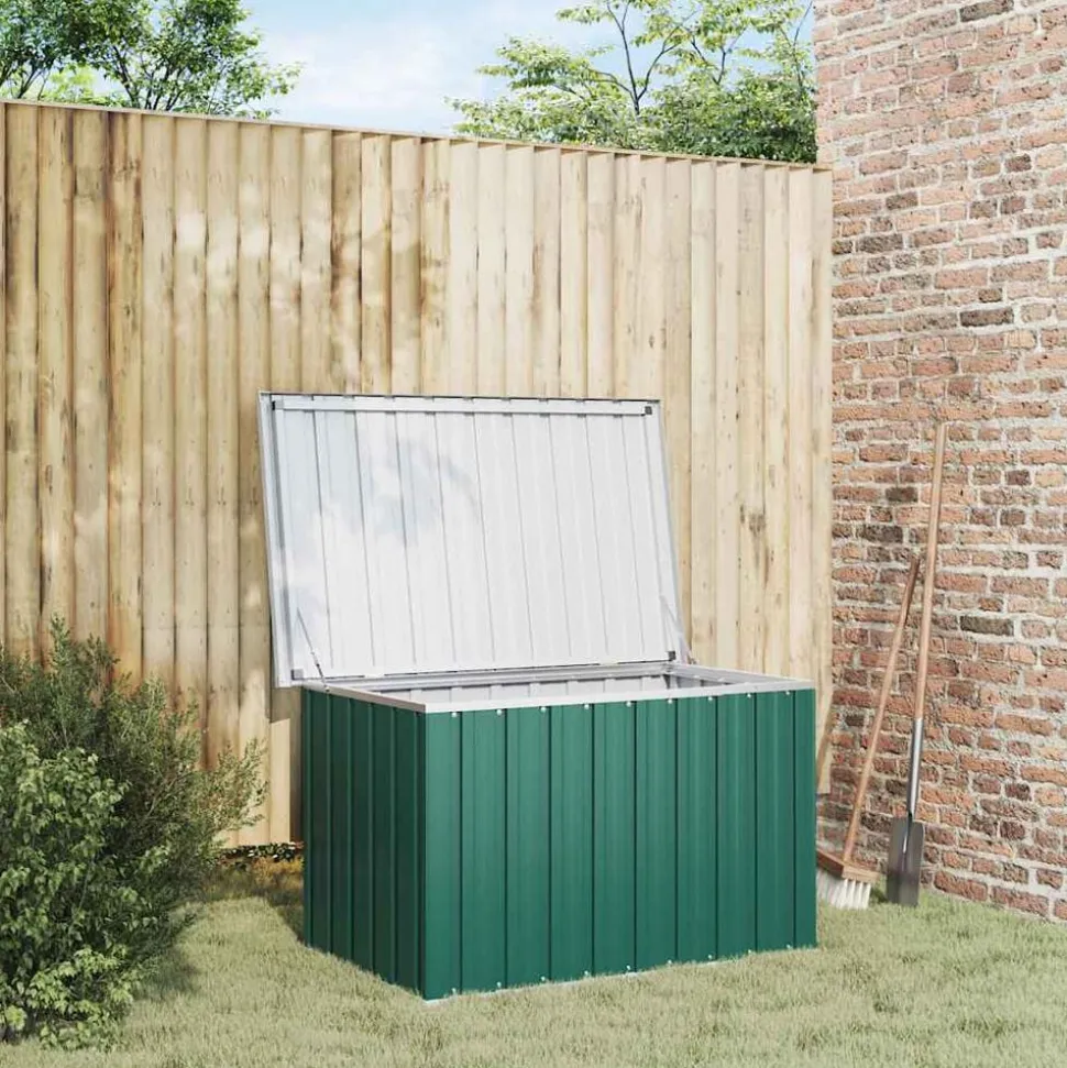 vidaXL Tuinbox Groen 109x67x65 cm