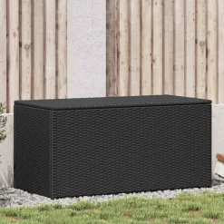 vidaXL Tuinbox 100x50x50 cm poly rattan zwart